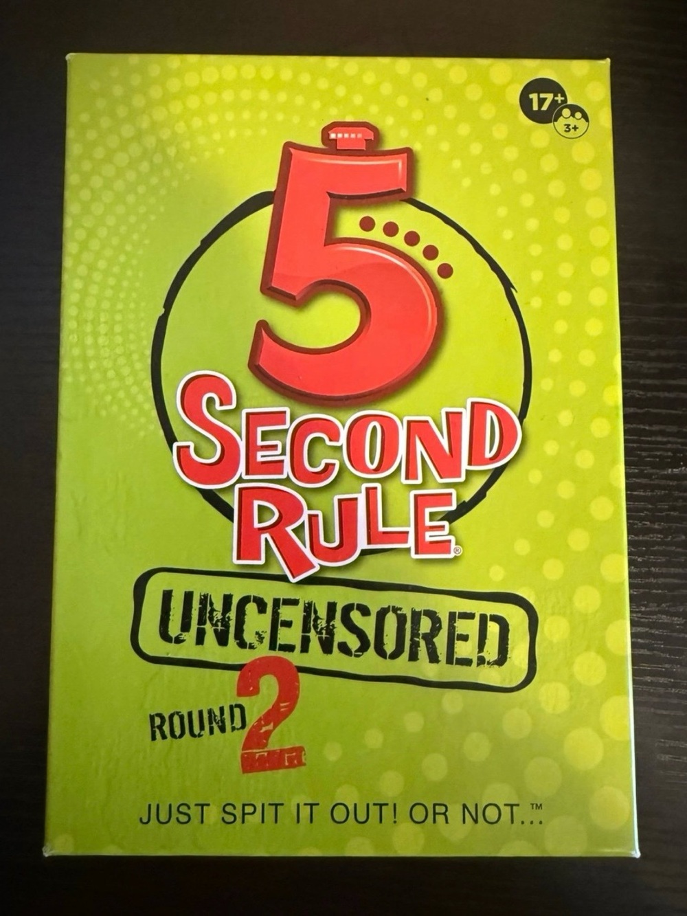 5 Second Rule Uncensored Round 2 Party Card Game - Green